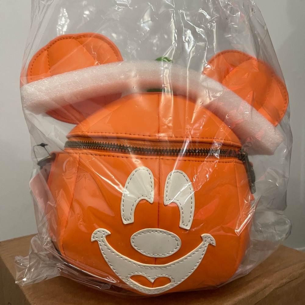 Loungefly Mickey-O-Lantern Glow in the Dark Crossbody Bag